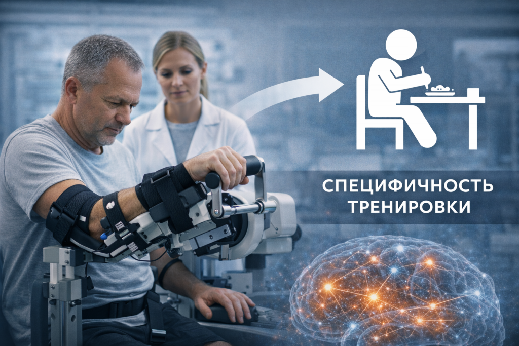 Принцип специфичности тренировки в нейрореабилитации после инсульта